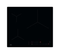 Placa de inducción aeg placa induccion 32cm aeg to63iv00ib con 3 zonas de cocción zona grande de 32cm y zona flex 7 w negro 60cm