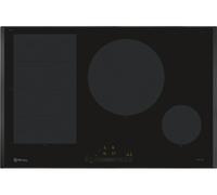 Placa de Inducción Balay Negra 80cm 4 Zonas Flex Inducción, 7400W, Control Táctil, Vidrio Cerámico