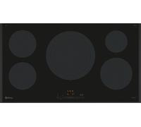 Placa de inducción 5 zonas Balay 3EB997LH 90cm, 11100W, control táctil, Home Connect, zona gigante 32cm, vidrio cerámico, negro