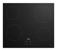 Placa de inducción Beko HII64401QT 4 zonas 60 cm Vidrio Negro Touch