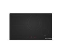 Placa de inducción bosch pvs81ahc1e con 4 zonas de cocción zona grande de 28cm y zona flex 7400 w negro 80cm