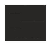 Placa de inducción candy cidd633c con 3 zonas de cocción zona grande de 32cm 7000 w negro 60cm