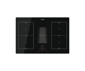 Placa de inducción CATA AS 750 77 cm Negra 4 zonas Flex Zone Extractor integrado