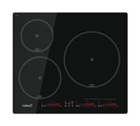 Placa de inducción Cata IBS 6303E2 3 zonas 59 cm Integrada Control Digital Negra