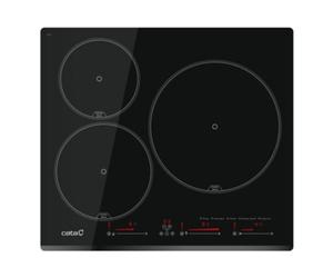 Placa de inducción CATA INSB 6003E2 BK 3 zonas 59 cm Control Digital Negro