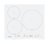 Placa de inducción Cata INSB 6003E2 WH - Blanco, 3 zonas, 7100 W