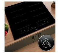 Placa de inducción cecotec bolero squad i 4800 totalflex 7400w 9 potencias negro 59 cm