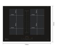Placa de Inducción BALAY 3EBC976LH (Eléctrica - 70 cm - Negro)