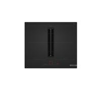 Placa de inducción con extractor bosch pvq61ah26e con 4 zonas de cocción y zona flex 7400w negro 60 cm