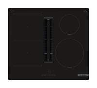 Placa de inducción con extractor bosch pvs611b16e con 4 zonas de cocción y zona flex 622w negro 60 cm