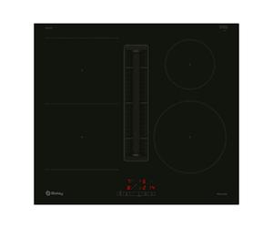 Placa de inducción con extractor integrado Balay 3EBC963ER - 60 cm, sin perfiles, 4 zonas