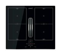 Placa de inducción con extractor cata inducción aspirante superficie as 600 con 4 zonas de cocción y zona flex 135w negro 59 cm