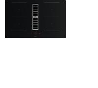 Placa de inducción con extractor mepamsa indu max bk con 4 zonas de cocción y zona flex 7000w negro 83 cm