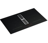 Placa de inducción con extractor mepamsa indu max bk con 4 zonas de cocción y zona flex 7000w negro 83 cm