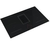 Placa de inducción con extractor mepamsa indu pro con 4 zonas de cocción y zona flex 7000w negro 86 cm