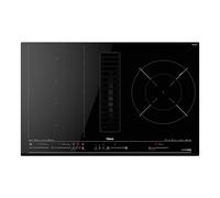 Placa de inducción con extractor Teka AFC 87628 MST BK - 4 zonas, Flex, Negro
