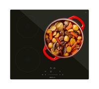 Placa de inducción de 3 fuegos, 9 niveles, potencia máx. 7200w y tou