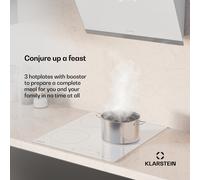 Placa de inducción Delicatessa | 45 cm | 6600 W | 3 placas | control deslizante | boost Klarstein