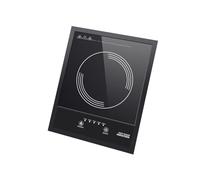 Placa de inducción digital plana 2000W 5 niveles de potencia pantalla táctil temporizador apagado automático base antideslizante 35x28 cm extraplana
