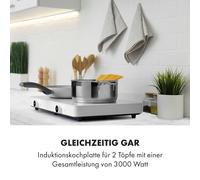 Placa de inducción doble FutureChef 3000Watt 2 placas Klarstein