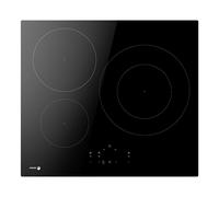 Placa de inducción fagor 3if-332ac con 3 zonas de cocción zona grande de 30cm 7400 w negro 60cm