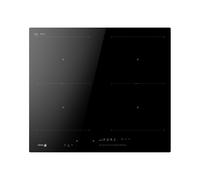 Placa de inducción fagor 4if-zone40bs con 4 zonas de cocción 7350 w negro 60cm