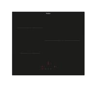 Placa de inducción haier hai633cd/e1 con 3 zonas de cocción zona grande de 28cm 7400 w negro 60cm