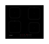 INDESIT ISF18Q60NE Placa De Cocción 60CM 4 Zonas 2 Booster Vidrio Negro Táctil