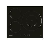Placa de inducción infiniton ind3bk8g32 8000w 3 zonas 9 niveles negro 59 cm