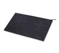 Placa de inducción Melchioni Oblivion 2 portátil 2 fuegos 3300 W touch vidrio negro