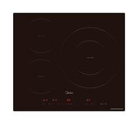 Placa de inducción Midea MIH740T467K0 - 3 zonas, 7400 W, 32 cm