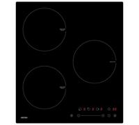 Placa de inducción MPM 45-IM-07 Negra 3 zonas Touch Integrada 45 cm Vidrio