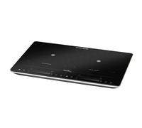 ROMMELSBACHER Placa de cocción doble CT 3420/IN inducción, vitrocerámica, control táctil, detección de cacerolas, 10 niveles de potencia, 10 niveles de temperatura de 60-220 °C, temporizador, función