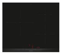 Placa de inducción siemens eh677hcc1e con 3 zonas de cocción zona grande de 28cm 7400 w negro 60cm
