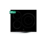 Placa de inducción svan si3601sb32 7400w 3 fuegos doble corona negro 52 cm