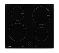 Placa de inducción vidaxl 7000w 4 zonas negro 59 cm