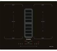 Placa de inducción vitrocerámica MI 6 FLOW de 4 zonas y 7380 W con extractor (negra) - MEIRELES