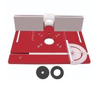 Placa de inserción de enrutador de madera, guía precisa de calibre de inglete para enrutadores de mesa, carpintería, tabla de grabado de recorte, placa de enrutador deslizante suave