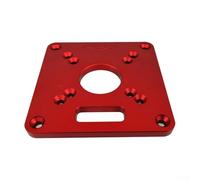 Placa de inserción de mesa de enrutador de aleación de aluminio con buje de agujero central compatible con máquinas de corte RT0700C y WORX/Dongcheng/ALBION/BODA