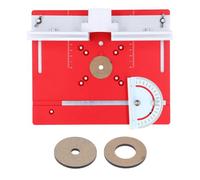 Placa de inserción de mesa de enrutador de aluminio Bancos de carpintería Placa de mesa de enrutador para enrutamiento Tallado Fresado Tablero abatible inoxidable de primera (Roja)