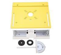 Placa de inserción de mesa de enrutador, placa base de inserción de carpintería de aluminio, máquina de reparación de placa inversora para plataforma de carpintería de sierra de mesa de enrutador (d
