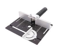 Placa de inserción de mesa de router, 24 x 20 cm, máquina de grabado para carpintería, rotación de 180°, herramientas de recorte, placa de inserción de aleación de aluminio, fresadora con escala clara