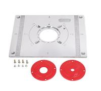 Placa de inserción de mesa enrutadora, placa de banco de carpintería de aleación de aluminio, máquina de corte multifuncional, máquina de grabado, procesamiento de carpintería de