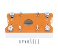 Placa de Inserción de Mesa para Enrutador de Madera, Plantillas de Posicionamiento con Ranuras de Aleación de Aluminio, Anillos de Inserción, Tornillos de Fijación para Bancos de