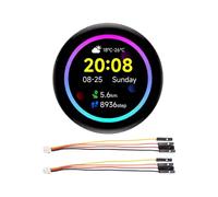 Placa de interfaz redonda AMOLED de 1.43 pulgadas, panel táctil con 2.4 GHz, puerto de configuración, función de reloj, expansión de tarjeta, panel táctil redondo Amoled, controlador de panel de