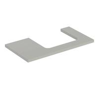 Placa de lavabo Geberit ONE, recortable a la derecha, 90x3x47 cm, 505.323.00., Color: gris lacado mate - 505.323.00.7