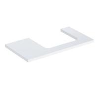 Placa de lavabo Geberit ONE, recortable a la derecha, 90x3x47 cm, 505.323.00., Color: lacado blanco de alto brillo - 505.323.00.1