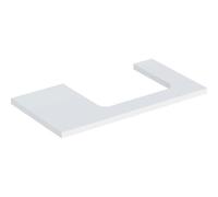 Placa de lavabo Geberit ONE, recortable a la derecha, 90x3x47 cm, 505.323.00., Color: lacado blanco mate - 505.323.00.2