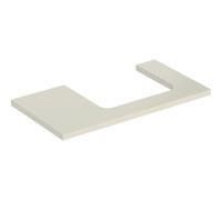 Placa de lavabo Geberit ONE, recortable a la derecha, 90x3x47 cm, 505.323.00., Color: gris arena lacado alto brillo - 505.323.00.4