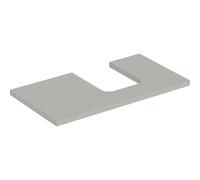 Placa de lavabo Geberit ONE, recortable a la derecha, para lavabo de encimera en forma de bol, 90x3x47cm, 505.313.00.7, Color: gris lacado mate